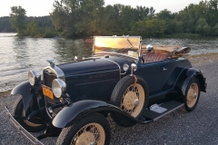 Jim Morris Deluxe Roadster sunset Cayuga Lake